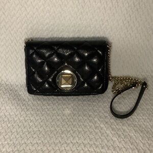 Black Kate Spade Quilted Crossbody Bag with Chain